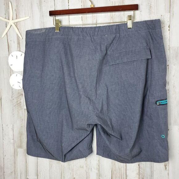 Zeroxposur Tsunami Swim Shorts Gray & Teal Size XXL - Picture 2 of 10